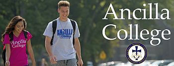 Ancilla College_with kids and logo