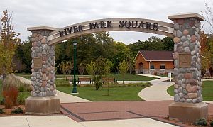 River Park Square arch