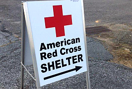 Red cross Shelter Open